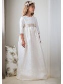 15. Vestido de comunión "Canutillo mini beige"